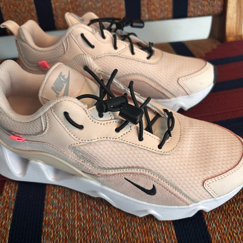 Nike light pink and Black Athletic Sneakers